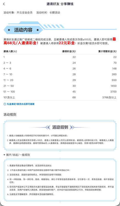 开云体育app邀请好友推荐奖励